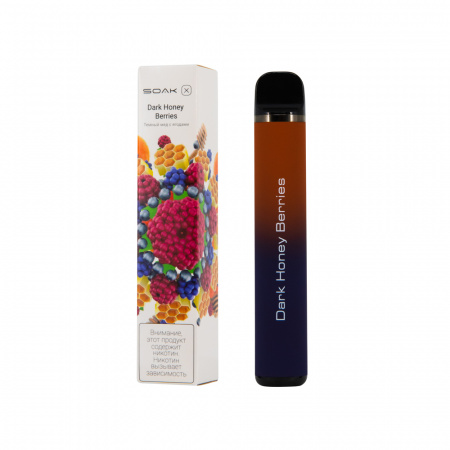 SOAK X 2200тяг (Темный мед с ягодами, 2200 тяг)