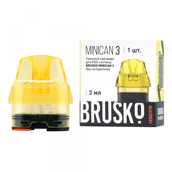 Картридж Brusko MINICAN 3 (цветн.) 1/1 (Желтый)