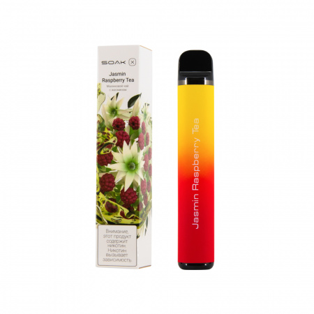 SOAK X 1500тяг (Jasmin Raspberry Tea (малиновый чай с жасмином), 1500 тяг)