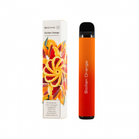 SOAK X 1500тяг (Sicilian Orange (сицилийский апельсин), 1500 тяг)