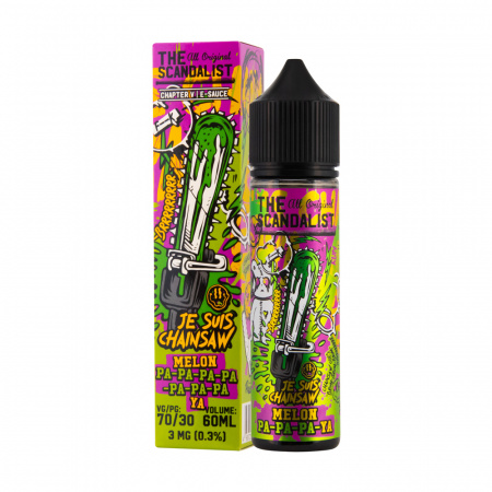 Жидкость The Scandalist 60ml 3mg (Je Suis Chainsaw ( Дыня-папайя))