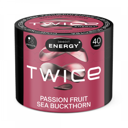 Twice 40г (Passion Fruit Sea Buckthorn(Маракуйя Облепиха), Лёгкий)